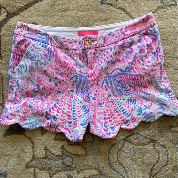 Lilly Pulitzer Pants - Lilly Pulitzer Adorable Buttercup Knit Shorts in “ Raz Berry Sea Ya Later” 🌴💗